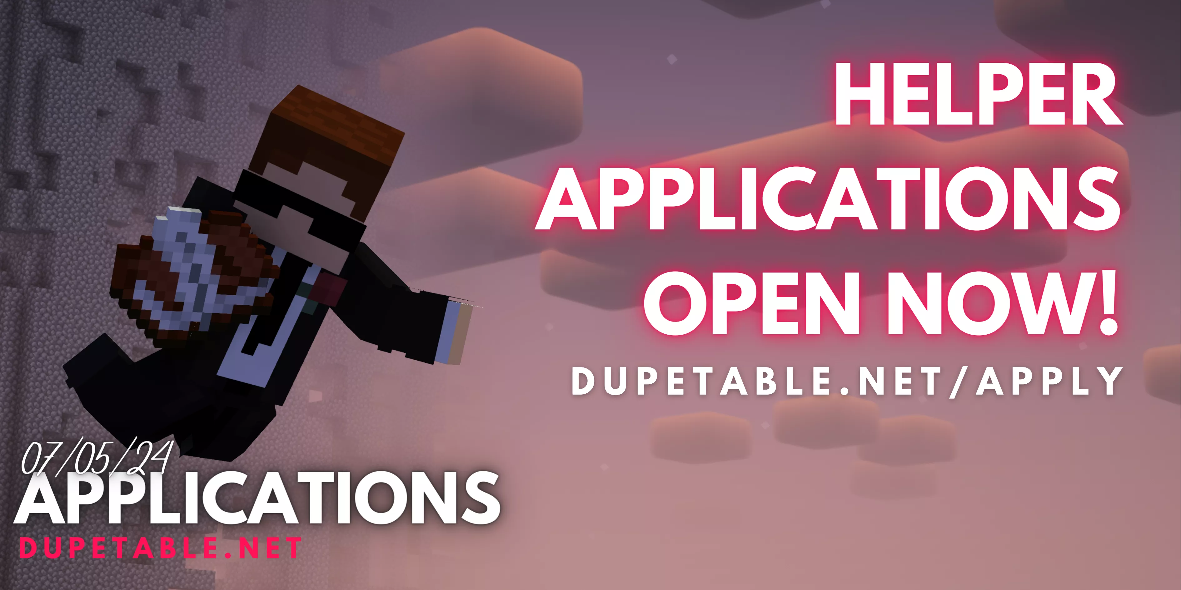 Helper Applications OPEN NOW! 